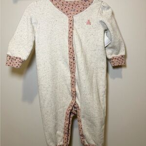GAP Cream and Pink Kids Bodysuit